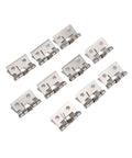 Concealed Door Hinges Set 10 Pcs Stainless Steel Butt Hinge For Cabinets And Furniture Easy Install High Load Bearing Wear Resistant Hidden Hinge
