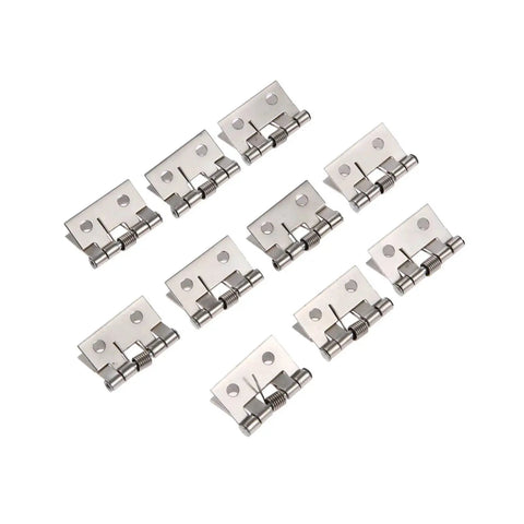 Concealed Door Hinges Set 10 Pcs Stainless Steel Butt Hinge For Cabinets And Furniture Easy Install High Load Bearing Wear Resistant Hidden Hinge