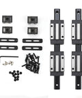 Two 200mm Linear Rail Kit With Four HGH15CA Carriage Blocks And Four HG15 End Stops For Smooth, Quiet CNC Motion And Solid Positioning