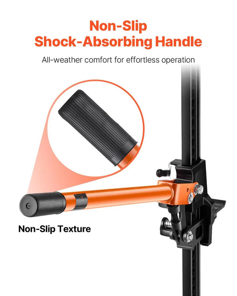 VEVOR 42 Inch Farm Jack 7000 Lbs High Lift Utility Ratchet off-road jack handle featuring non-slip texture for secure grip.
