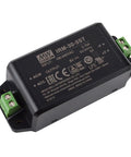 Beefy 30W AC-DC Power Module With 5V Output For PCB Mount Or Screw Terminal 5V 6A IRM-30-5ST space saving black block front view