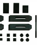 24 Piece M6 Clamp Kit Set For Rotary Tables Milling Tables Face Plates And Vertical Slides Heavy Duty Pro Grade Epoxy Black Finish Rust Resistant Made In India