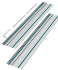 Heavy Duty 110 Inches Aluminum Guide Rail For Track Saws And Routers With Connector Kit, includes two 55 inch rails and locking joints.
