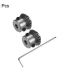 Two Piece Bevel Gear Set For Mechanisms, 1M Module, 20 Teeth, 5mm Shaft Hole, 1 To 1 Tapered Bevel Pinion Gear, 90 Degree Steering Gear