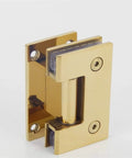 Gold Wall Mount Glass Shower Hinge For 8 To 12 Mm Glass Doors Built To Last Easy Install For Bathroom Or Office 90 Degree Opening
