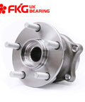 Front view of Rear Wheel Bearing Hub Assembly Set Of 2 Bolt On Fit For 2009 To 2013 Subaru Forester, 2010 To 2014 Legacy