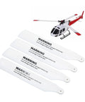Durable RC Helicopter Gear Screw Kit For XK K110s Remote Control Aircraft, Premium Plastic And Aluminum Parts Set shown with rotor blades