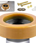 Extra Thick Toilet Wax Ring Kit With Flange And Bolts For Floor Outlet Toilets New Install Or Reseat Fits Three Inch Or Four Inch Waste Lines Ideal For Do It Yourself Plumbing Reduces Sewer Gas Smell And Leak Risk With Durable Brass Bolts