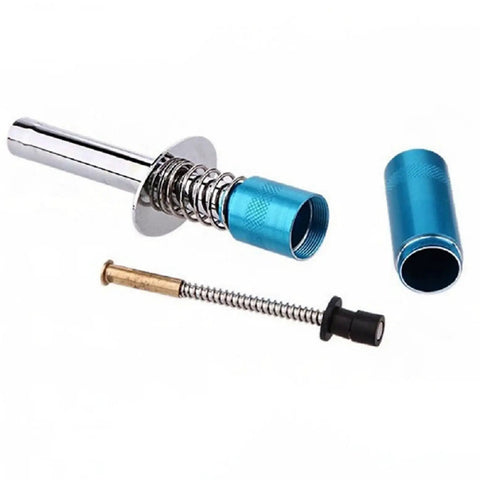 Beefy Glow Plug Igniter For Nitro RC Cars Planes Boats And More Durable Aluminum Glow Start Tool Portable Powered By AA Batteries Not Included Ideal For Buggy Monster Truck Helicopter Racing shown disassembled