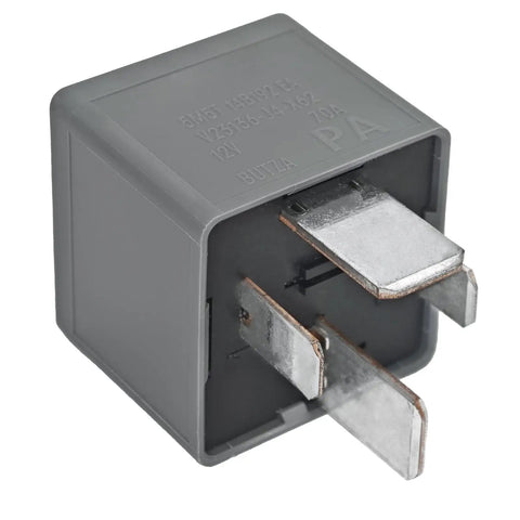 Beefy 12V DC 70A 4-Pin Automotive Power Relay for heavy-duty circuits, close-up of the metal connectors and casing.