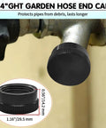3/4" GHT garden hose end caps installed on sillcock, part of ASSE 1019-A Vacuum Breaker Repair Kit For Outdoor Faucets, Coarse Thread.