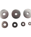 Stainless Steel Washers 70 Pc Combo Kit With Flat Gaskets, Smooth Surface, Corrosion Resistant For Screws, Equipment, Construction Machinery And Wind Power Applications, assorted sizes