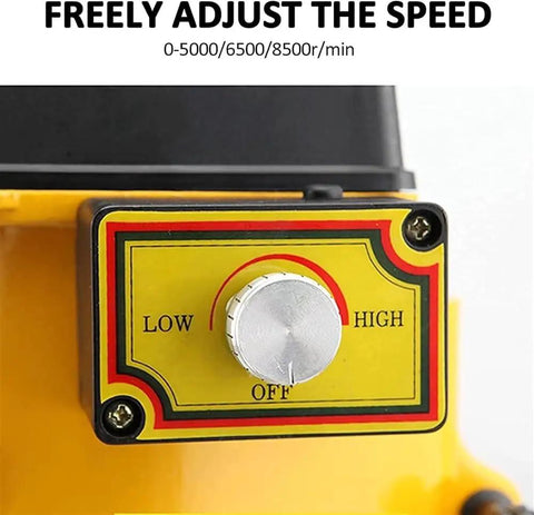 Speed control dial of DIY Small Vertical Electric Drill With Adjustable Stroke And Speed Copper Motor Precision Drilling Machine