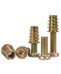 M6 Hex Socket Screws And Nuts Kit In Stainless Steel 304, Flat Round Head Chamfered, Internal Hex Drive For Heavy Duty Torque, Indoor Outdoor Ready, 40 Sets Of M6x50 Hardware For Fast Builds And Projects; assorted inserts