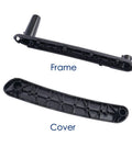 Interior Door Inner Pull Handle Set For Mitsubishi Eclipse 2006 Through 2012 Driver And Passenger Side Black Replacement frame and cover