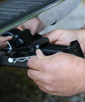 Heavy Duty Stainless Steel Roll Pins And Cotter Pins Kit 30 Piece Assortment For Trailer Hitches in use on a truck