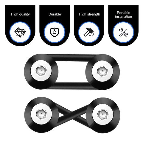 Aluminum Bumper Quick Release Clips Kit 18 Piece Easy Install Universal Fasteners For Front And Rear Bumpers with rubber gaskets