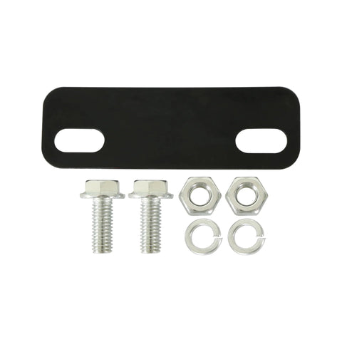 Mounting hardware for 97 GPH Red Electric Fuel Pump 12-801-1 High-Flow Performance Upgrade, nuts, bolts, and bracket.