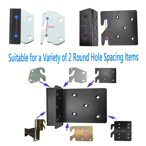 Heavy Duty Bed Frame Brackets Set Of Two With Screws Built Dang Strong Double Hook Headboard Connectors For Wooden Beds different connector angles and sizes