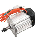 Heavy Duty Differential Brushless Motor With Pure Copper Windings for electric trikes with orange wiring and aluminum casing.