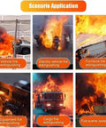 Multiple scenarios demonstrating Top Shelf Heavy Duty Car Fire Blanket With Double Sided Silicone Shielding For Extreme Heat Resistance Up To One Thousand One Hundred Celsius.