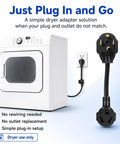 Three Prong To Four Prong Dryer Plug Adapter Cord No Brainer Solution NEMA 10-30P To 14-30R by modern dryer