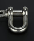 Rock Solid 1/2 Inch Chain Shackle Clevis Bow Ring Forged From Saltwater Proof 316 Stainless Steel for heavy duty sailboat rigging.