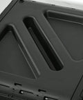 Close-up of lid design on Dual Chamber Compost Tumbler Bin With Rotating Design For Faster All Year Round Composting