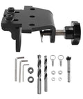 All In One Dowel Jig Kit With Adjustable Width Self Centering Doweling Locator for Woodworking Includes 8Mm 10Mm and 15Mm Drill Bits