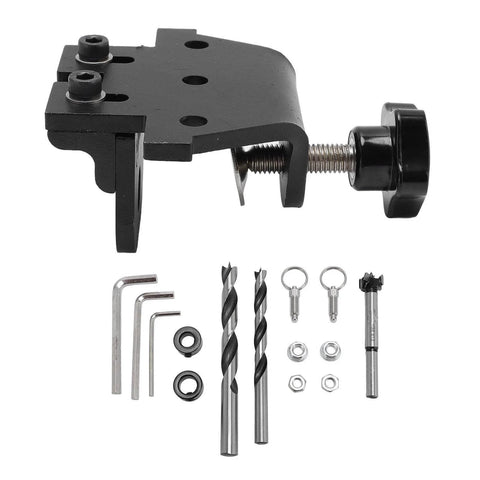 All In One Dowel Jig Kit With Adjustable Width Self Centering Doweling Locator for Woodworking Includes 8Mm 10Mm and 15Mm Drill Bits
