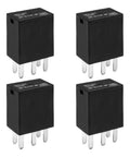 Dead On 4 Pack 12 Volt 35 Amp Auto Power Relay, Five Pin Spst Heavy Duty Car Switch, built tough and compact design.
