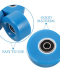 Navy Pu Quad Roller Skate Wheels Set With Wrench 8 Pieces Replacement Wheels For Inline And Quad Skates Durable Outdoor Skate Parts