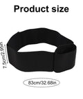 Golf Swing Arm Band Training Aid For Correct Posture And Smooth Swing Plane, size labeled as 83x7.5cm black nylon band.