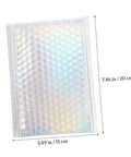 Colorful Bubble Mailer Bags 15 By 20 Cm Plus 4 Cm Waterproof Padded Envelopes Self Seal For Secure Shipping And Packaging Supplies