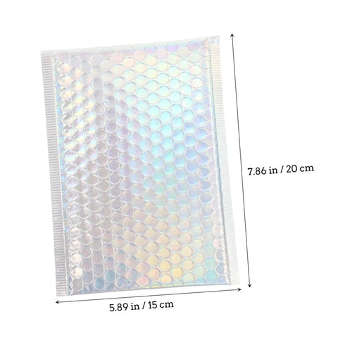 Colorful Bubble Mailer Bags 15 By 20 Cm Plus 4 Cm Waterproof Padded Envelopes Self Seal For Secure Shipping And Packaging Supplies