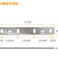 Precision Six Inch Jointer Blades Compatible With Wen 6559 JT6561 And 6560 Models shown with detailed measurements.