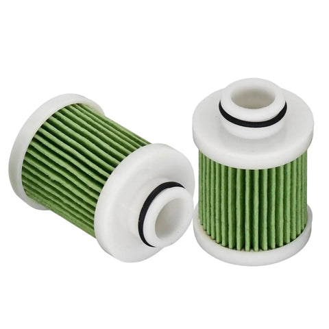 Two Pack Fuel Filters For Suzuki Outboard Engines 15412-92J00 And 15412-92J01 Compatible 2 Piece Cartridge Set For DF100 DF115 DF150AP DF200AP.