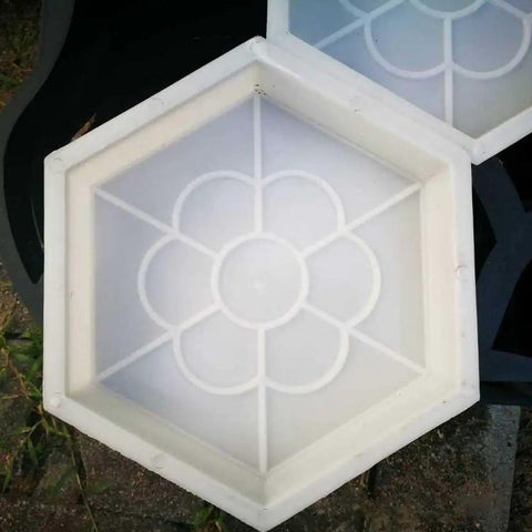Dope Hexagon Concrete Mold For Pavement And Walkways Reusable Brick Mold For DIY Patio Cement Casting Tool