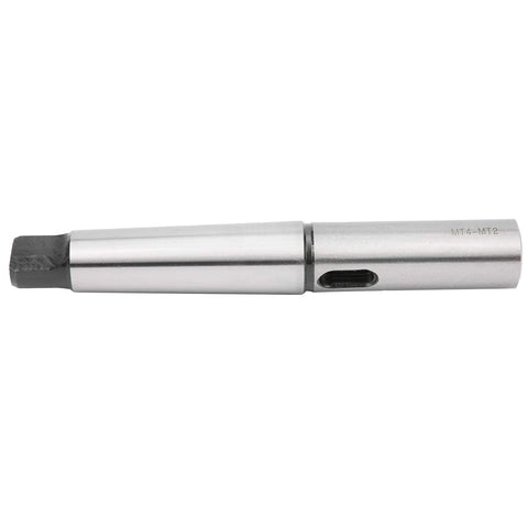 Taper drill sleeve adapter MT4-MT2, steel reduction sleeve for lathe/milling CNC fixtures