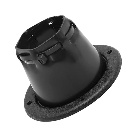 Rugged Dockside Transom Steering Cable Boot Protector With Cable Tie For Marine Rigging shown at an angle, rubberized material.
