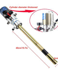 60 to 1 Air Operated Pro Grade Grease Pump With 0.85 L Per Minute Output showing cylinder diameter and measurements