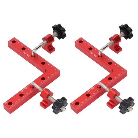 Nail The Square Every Time Heavy Duty 90 Degree Woodworking Corner Clamp 140X140mm Alignment Tool red anodized aluminum clamps.