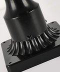 Base of Dope Outdoor Post Light Fixture With Clear Glass Shade Black Finish IP65 Waterproof Exterior Pillar Lantern E26