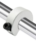 Four Pack SBR16 Clamp On Shaft Collars Aluminum Alloy Stop Rings For Linear Motion Rails Bore 16mm OD 35mm Thickness 10mm