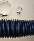 Rubber Boot Replacement 70961-G01 for 2001 up EZGO TXT MPT GE golf carts, shown with metal clamps for steering box installation.