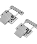 Heavy Duty 1.6 Inch Spring Loaded Toggle Latch Stainless Steel Cabinet Hasp Super Durable And Rust Proof Hardware Perfect For Trunk Box Shop Door on white background