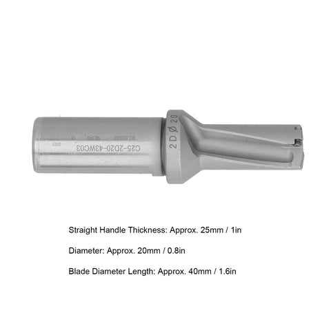 Carbide Tipped Chamfering Drill With U Shank For CNC Holders Water Compatible Pro Grade Precision Drill Bit