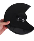 Hand holding Tungsten Steel Protective Cover For Angle Bench Grinder Safety Guard Left Side Replacement Part Durable