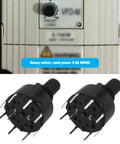 4 Pack Plug And Play 16mm Rotary Switch Kit With 1 Pole And 8 Positions Washer And Nut Black RS16 IP66 Rated 60V 0.3A
