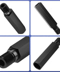 8 Inch Hex Shank Core Drill Bit Extension Adapter With 1-1/4-7 UNC Thread Beefy 42Cr4 Steel Extension Rod in various angles